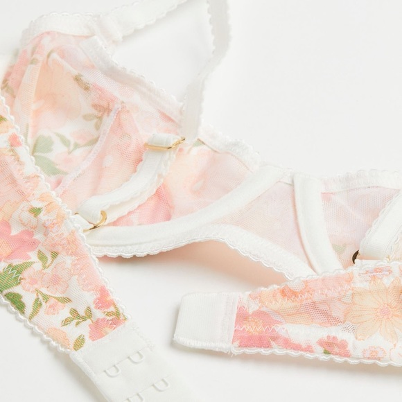 Floral mesh bra - Picture 2 of 3